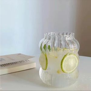 Beautiful Aesthetic Drinking Glass Glassware Vase Groovy Bubble Y2K Decor